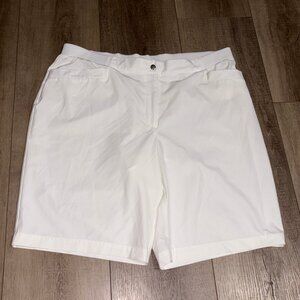 CHICO'S Zenergy Neema Shorts Size 3 =US Size 16 White